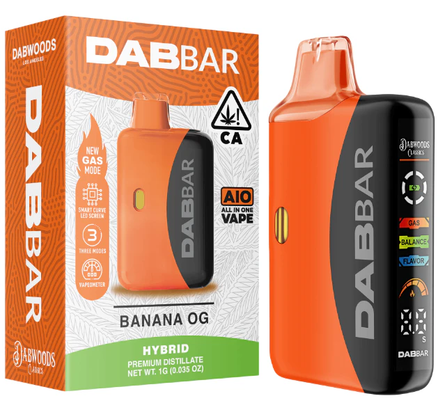 Dabwoods - DABWOODS: Banana OG 1g DabBar AIO (H) Main Image