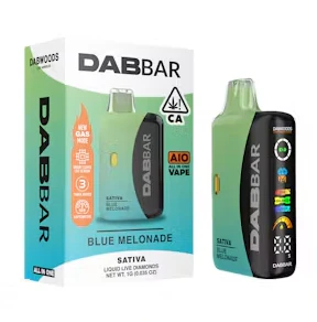 Dabwoods - DABWOODS: Blue Melonade 1g DabBar Liquid Live Diamonds AIO (S) Main Image
