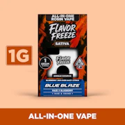  FLAVOR FREEZE: Blue Blaze 1g Live Rosin AIO (S)