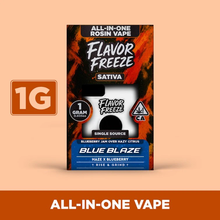 Flavor Freeze - FLAVOR FREEZE: Blue Blaze 1g Live Rosin AIO (S) Main Image
