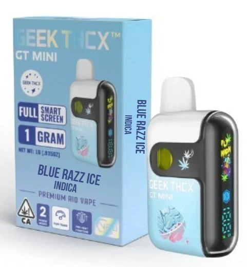 Geek Thcx - GEEK THCX: Blue Razz Ice 1g GT Mini AIO (I) Main Image
