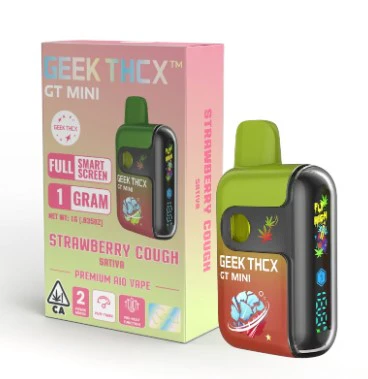 Geek Thcx - GEEK THCX: Strawberry Cough 1g GT Mini AIO (S) Main Image