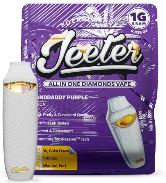 Jeeter - JEETER AIO: Granddaddy Purp 1g Premium Liquid Diamonds AIO (I) Main Image