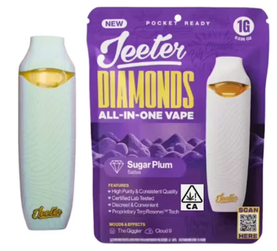 Jeeter - JEETER AIO: Sugar Plum 1g Premium Liquid Diamonds AIO (S) Main Image