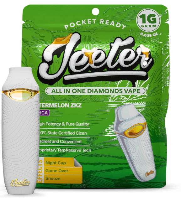 Jeeter - JEETER AIO: Watermelon Zkz 1g Premium Liquid Diamonds AIO (I) Main Image