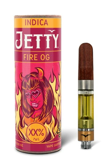 Jetty Extracts - JETTY EXTRACTS: Fire OG High THC Cart (I) Main Image