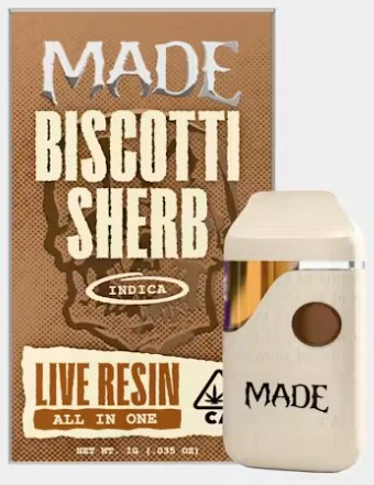 MADE - MADE: Biscotti Sherb Live Resin AIO (I) Main Image