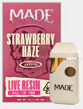 MADE - MADE: Strawberry Haze Live Resin AIO (S) Main Image