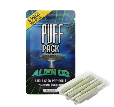 PUFF - PUFF - Prerolls - Alien OG - 5PK - 2.5G Main Image