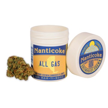 ALL GAS - HYBRID-  23% THC | (Flower) 3.5 GRAM JAR  | NANTICOKE       -gg7