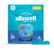 ALLSWELL - Edible - Blue Raspberry - Sour - 10PK - 100MG