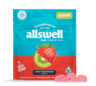 ALLSWELL - Edible - Kiwi Strawberry - Sour - 10PK - 100MG