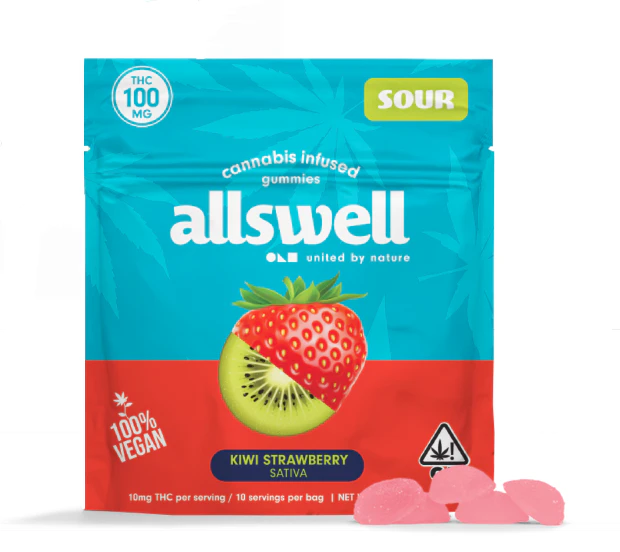Allswell - ALLSWELL - Edible - Kiwi Strawberry - Sour - 10PK - 100MG Main Image