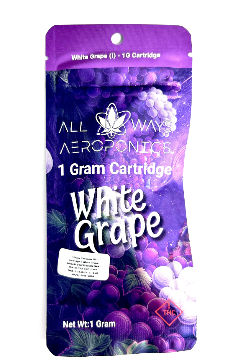 All Ways - White Grape (1G) | 510 Vape | Indica Main Image