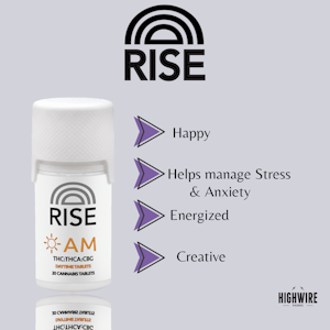 RISE - Rise AM Tablets 1:1:1 THC:THCa:CBG 200mg 20ct