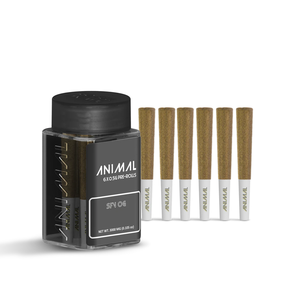 Animal - ANIMAL | SFV-OG | 6pk Pre-Roll | 3g Hybrid Main Image