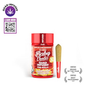 JEETER - Jeeter Baby | Apples & Bananas | Infused Pre-Roll Pack | [2.5g] 5pk | Hybrid