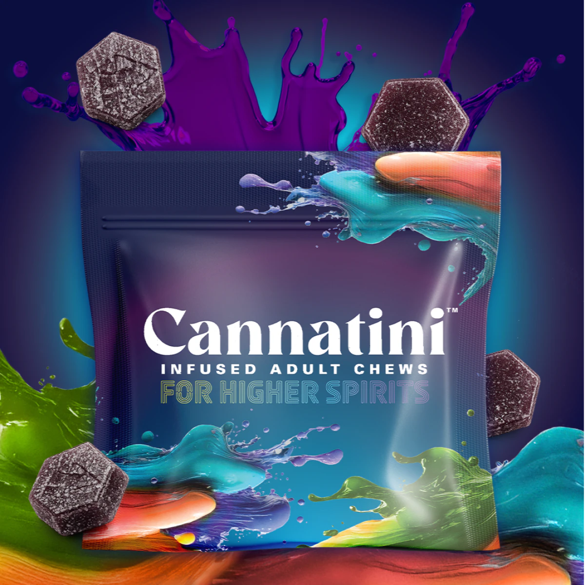 Cannatini - Sour Grape Sangria | RSO Gummies | 20pk | (100mg) Main Image