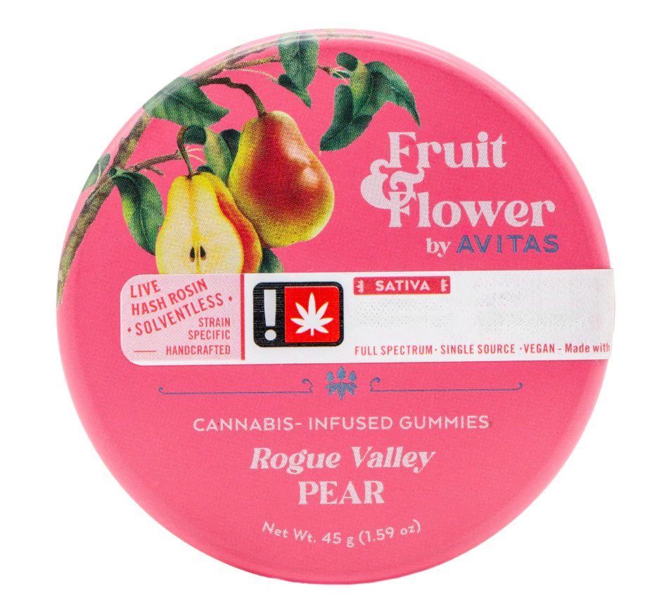 Avitas - Avitas F&F Pear Live Hash Rosin Gummies 10pk 100mg Main Image