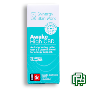 SYNERGY SKIN WORX - Awake Tablets | 10ct 105mg 1:20 (THC:CBD)