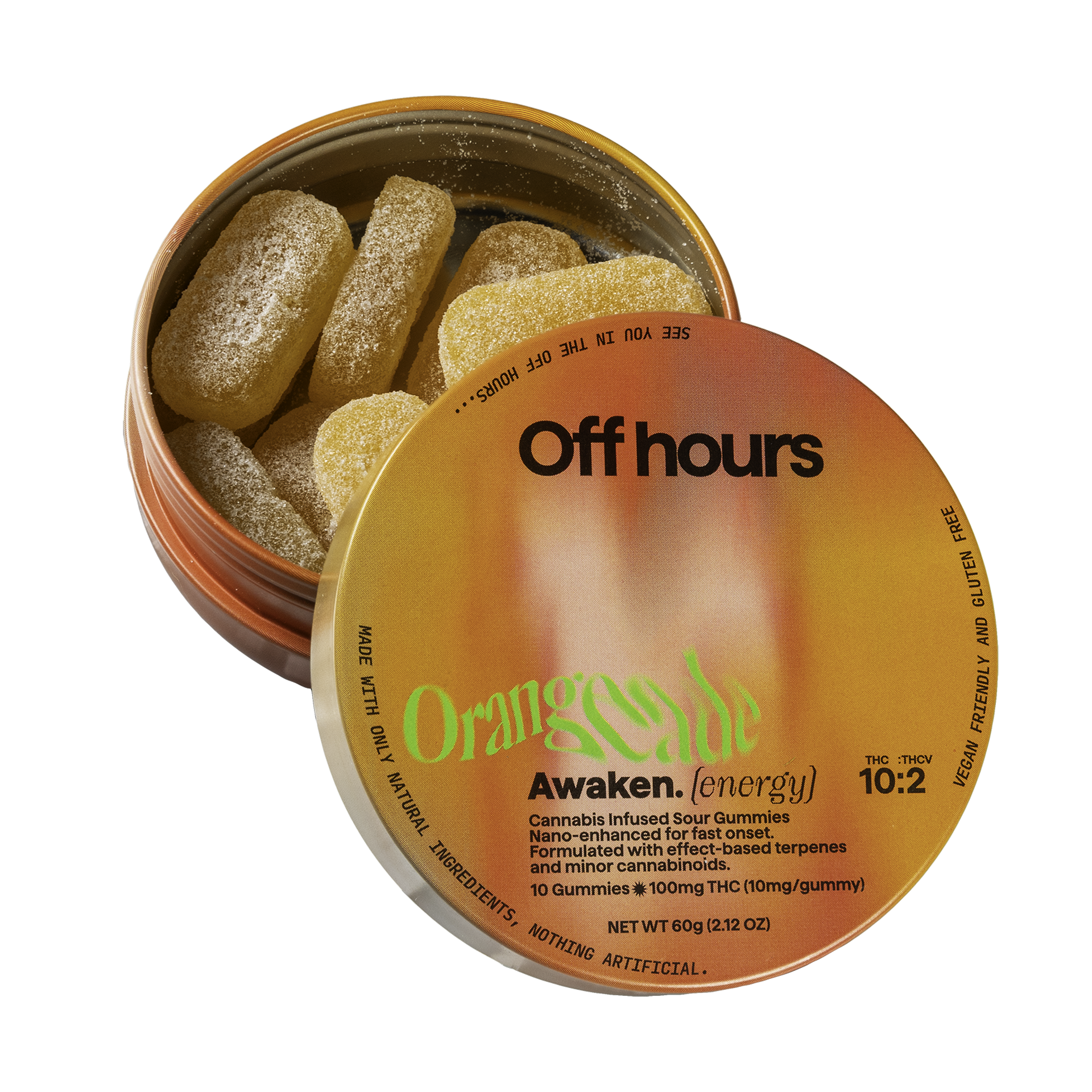 OFFHOURS | Sour Orangeade (Awaken) 10pk - 100mg - Edible