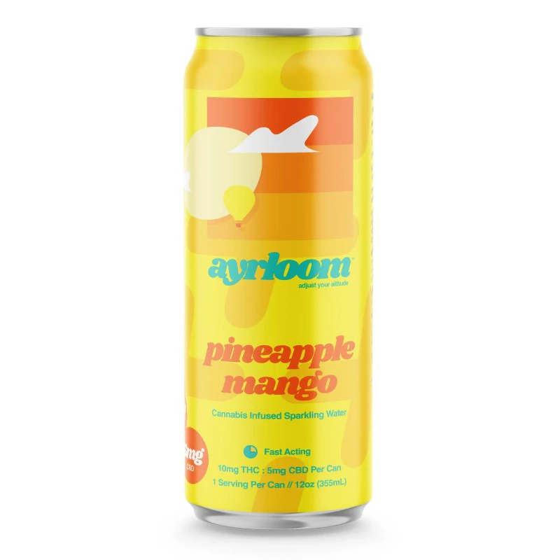 ayrloom - Ayrloom - 4 Pack - Pineapple Mango 2:1 (10 THC :5 CBD) - 40mg - 10mg x 4ct - Beverage Main Image