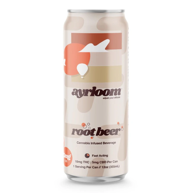 ayrloom - Ayrloom - 4 Pack - Rootbeer 2:1 (10 THC :5 CBD) - 40mg - 10mg x 4ct - Beverage Main Image