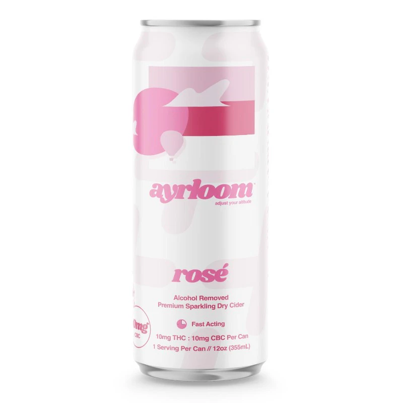 ayrloom - Ayrloom - 4 Pack - Rose 1:1 (10 THC :10 CBC) - 40mg - 10mg x 4ct - Beverage Main Image