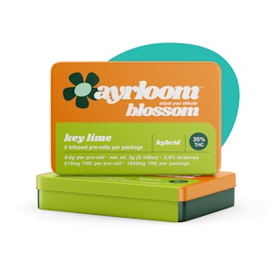 AYRLOOM - Key Lime | Ayrloom | Infused Preroll | 5pk | 0.6g