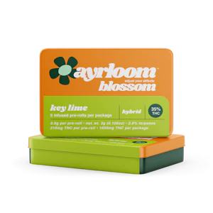 AYRLOOM - Ayrloom - Key Lime - .6g 5pk - Infused Joints - 35% THC - Pre-Rolls