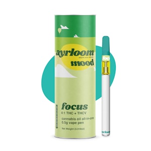 Ayrloom - Focus High Potency All in One Vape 0.5g | Ayrloom | Concentrate