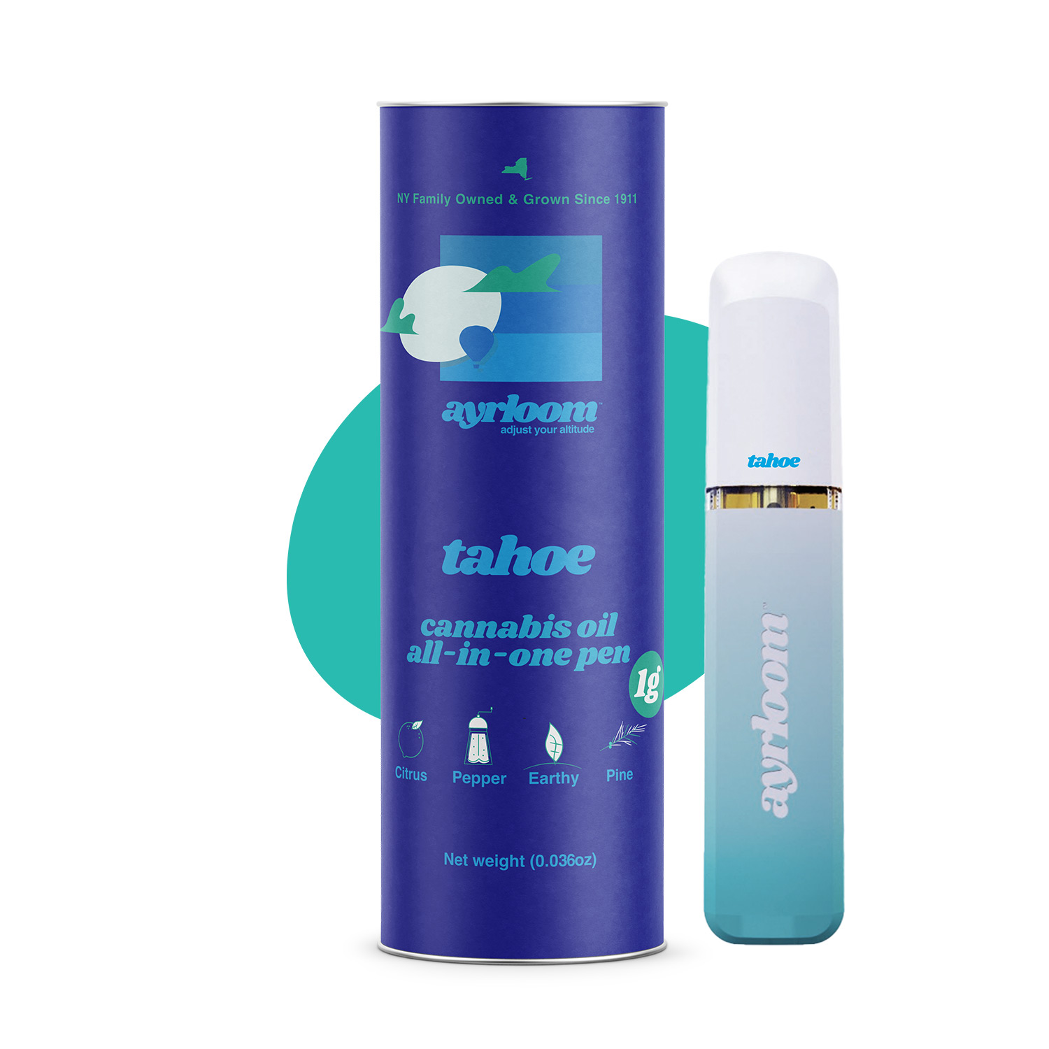 tahoe hydroponics vapes blue diamond Ayrloom - Tahoe OG Disposable Vape - 1g - Vape