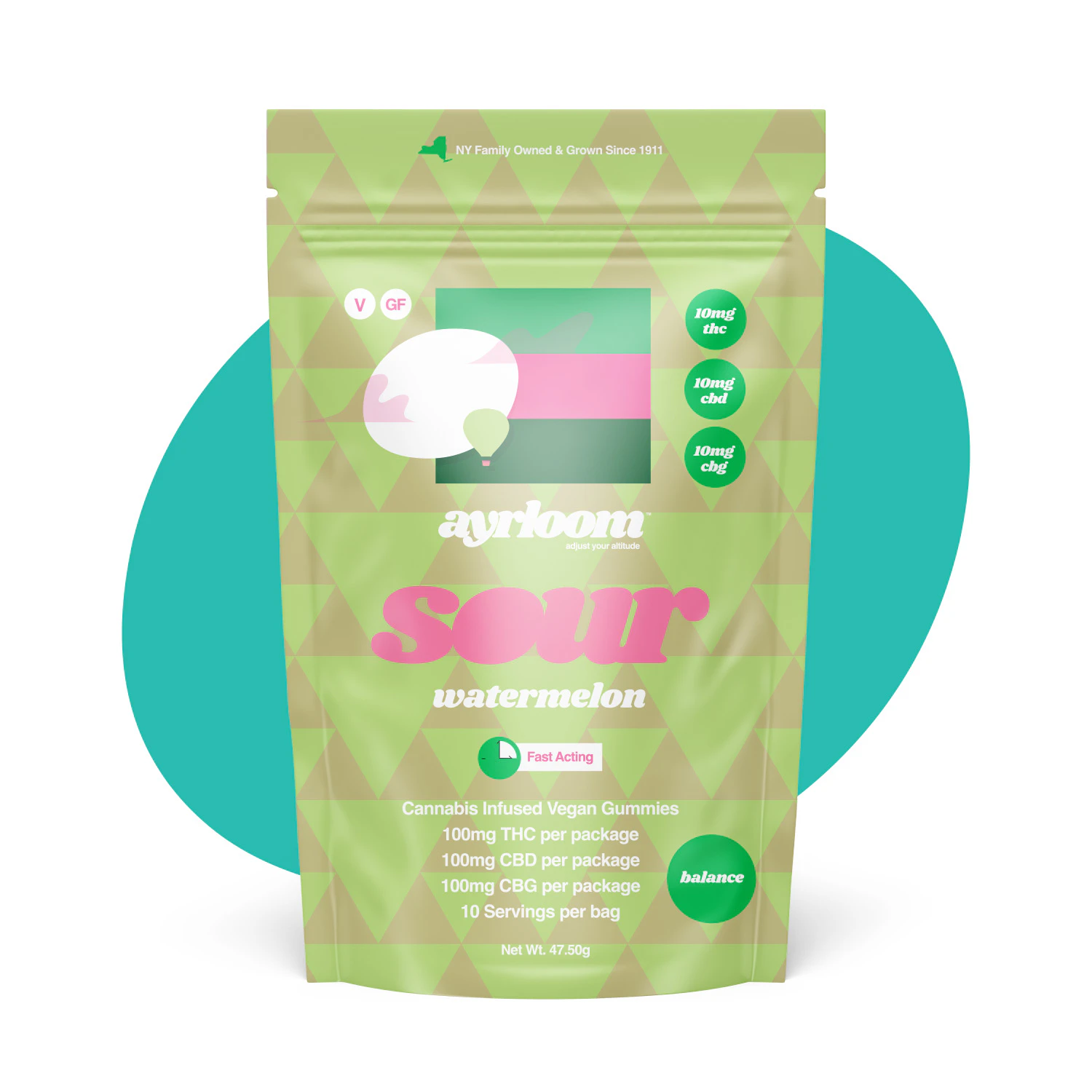 ayrloom - Ayrloom Gummy 10pk Sour Watermelon | E30 Main Image