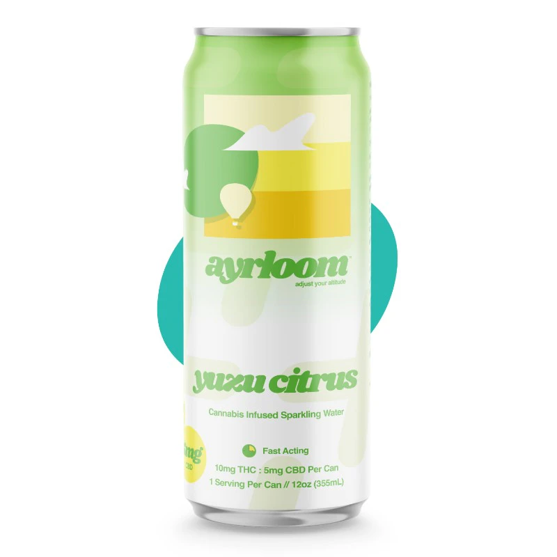ayrloom - Ayrloom - 4 Pack - Yuzu Citrus 2:1 (10 THC :5 CBD) - 40mg - 10mg x 4ct - Beverage Main Image