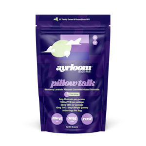 AYRLOOM - "Pillow Talk" Blueberry Lavender | Ayrloom | Gummies | 10pcs | 10mg (2:1 THC:CBN+Melatonin) 