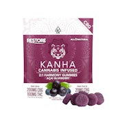 Kanha 2:1 CBG:THC Acai Blueberry Gummies 300mg