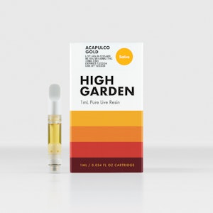 HIGH GARDEN - Acapulco Gold - 1g Live Resin 510 Vape