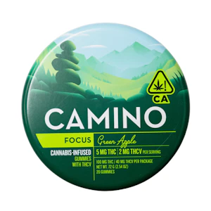 CAMINO - Camino - Focus - Green Apple - 5THC:2THCv - Gummies - 20pk - 100mg