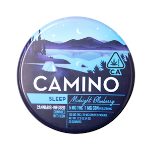 CAMINO - Camino - Sleep - Midnight Blueberry - 5THC:1CBN - Gummies - 20pk - 100mg