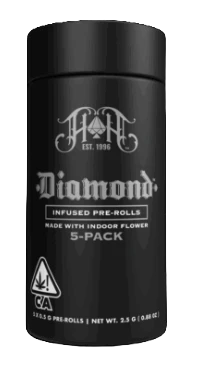 Heavy Hitters - [Heavy Hitters] Diamond Infused Preroll 5 Pack - 2.5g - Lemon Tree (S) Main Image