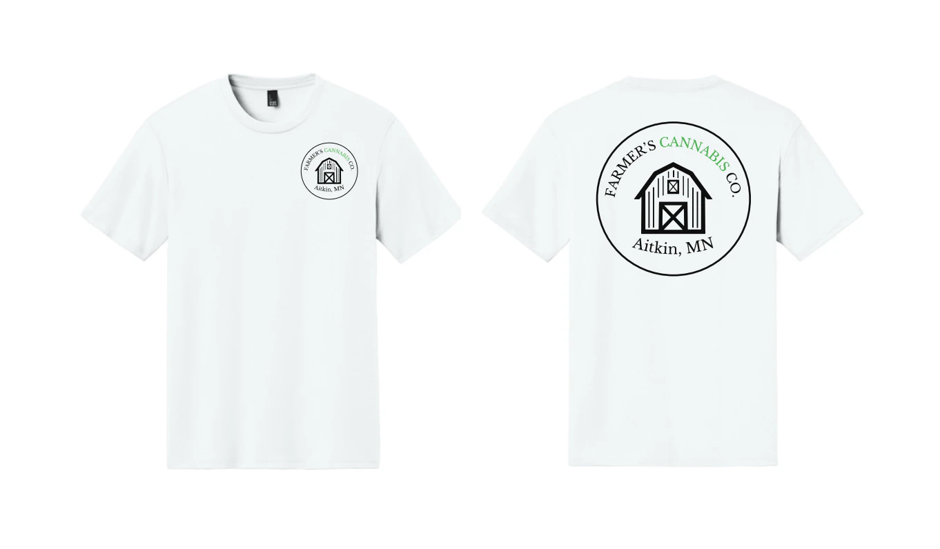 Farmer's Cannabis Co - Farmer's White Tee | Aitkin | Small Main Image