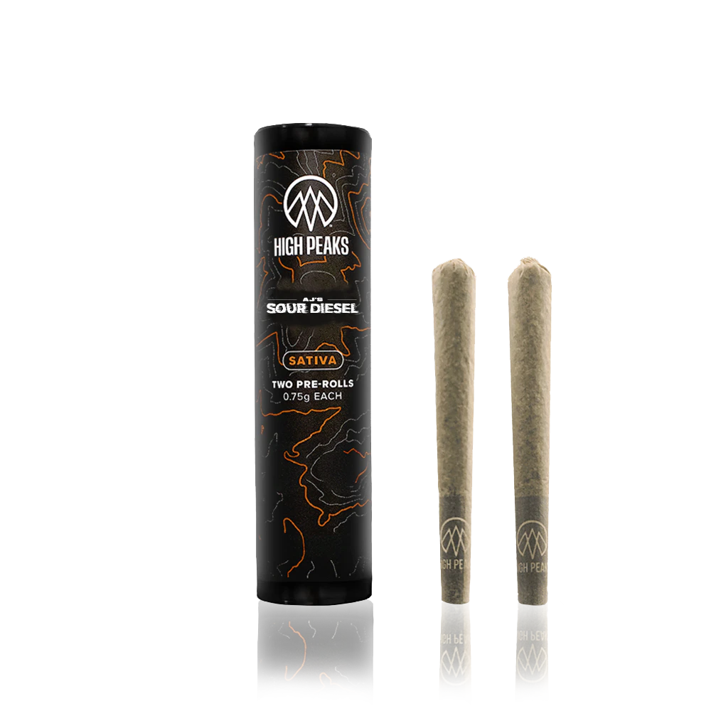 High Peaks - AJ's Sour Diesel - 0.75g Preroll 2 pk Main Image