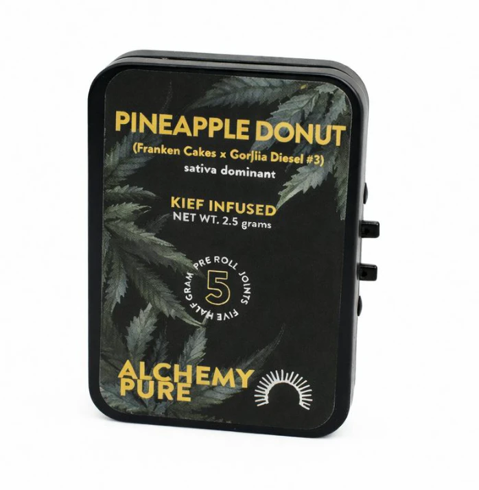 Alchemy Pure - Pineapple Donut 0.5g  Infused 5pk Pre-Roll Main Image