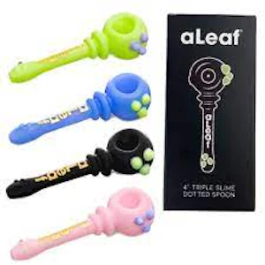 EAZY WHOLESALE USA - ALEAF 4 INCH TRIPLE SLIME DOTTED SPOON