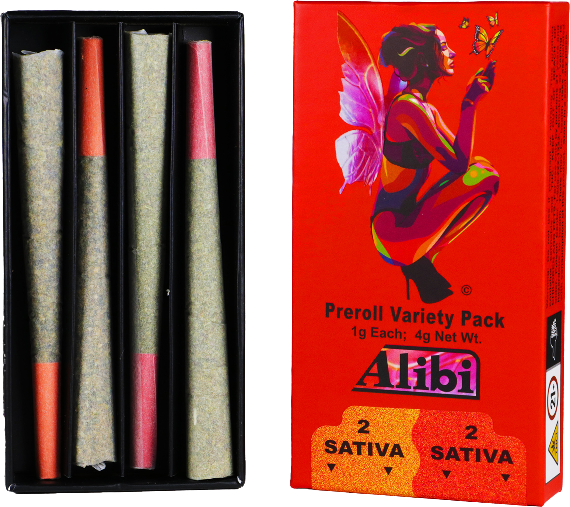 Sativa/Sativa - Dream Star/Nilla Wafer - 4pk - 1g - Infused - Preroll