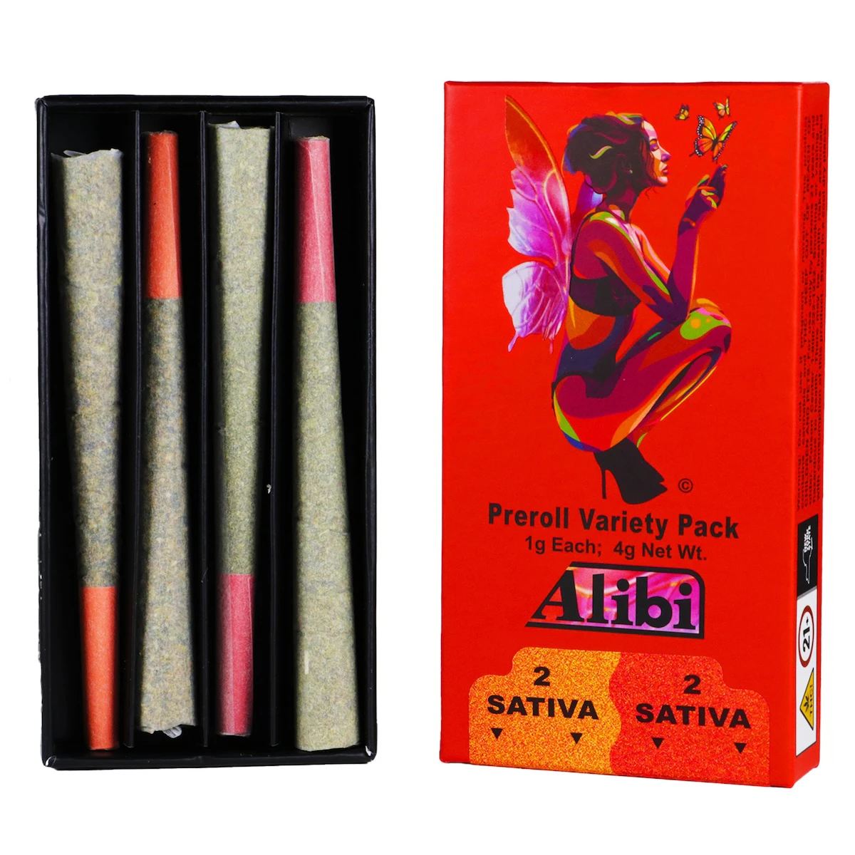 Alibi Cannabis - Sativa / Sativa - Dream Star X Nilla Wafers pre-rolls | 1g, 4pack Main Image