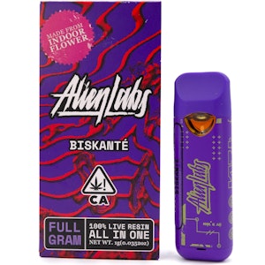 ALIEN LABS - Biskante 1g Live Resin Disposable Cart - Alien Labs