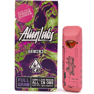 ALIEN LABS - Gemini 1g Live Resin Disposable Cart - Alien Labs