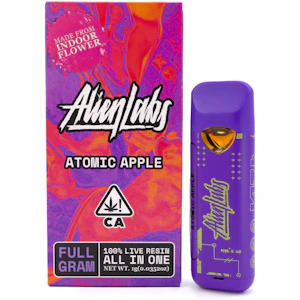 ALIEN LABS - Atomic Apple 1g Live Resin All In One Cart - Alien Labs