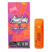 Atomic Apple 1g Live Resin Disposable Cart - Alien Labs